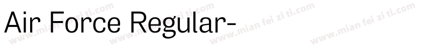 Air Force Regular字体转换